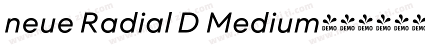 neue Radial D Medium字体转换